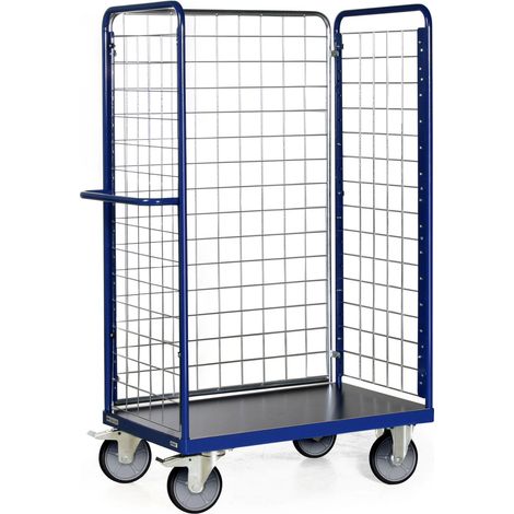 Bako Logistiksysteme Paketwagen F600 mit 3 Gitterwänden 1800mm hoch 1000x600mm