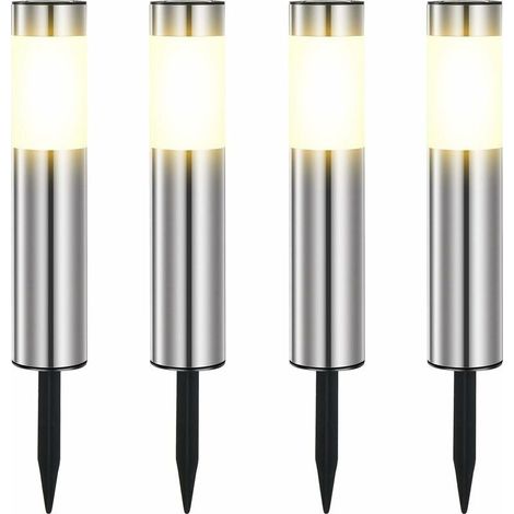 IP65 Waterproof Outdoor Solar Light in ABS Plastic – Solar Powered – 8 to 10 Hours of Lighting – Pack of 4 for Garden and Pathways (1/5)