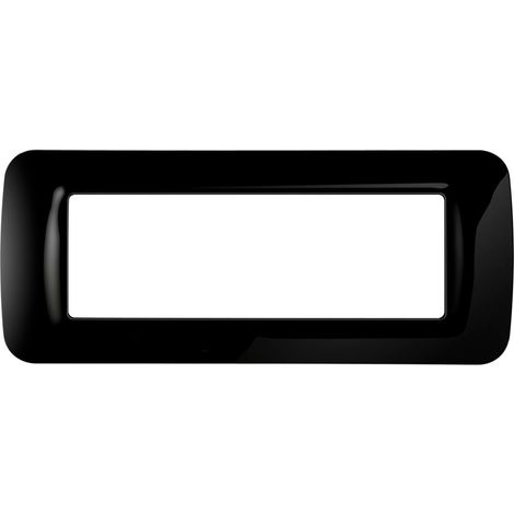 PLACCA COPRINTERRUTTORI NERO TONER 'SYSTEM' 6 posti - GEWISS