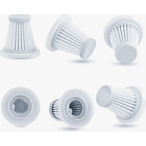 Filtre HEPA pour aspirateur à main - Filtre de rechange universel et lavable - Compatible avec aspirateur à main à batterie - Filtre à poussière fine pour les personnes allergiques (1/4)