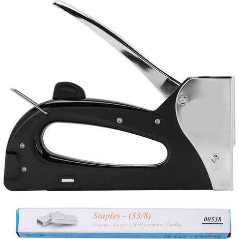 Staple Gun Portable Durable Safe Practical Ergonomic Manual Stapler for Fixing Material DIY Decoration Carpentry (1/5)