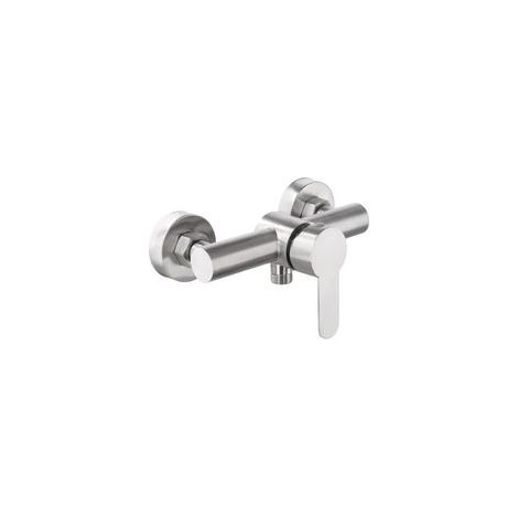 Mitigeur de douche mural, robinet de douche universel en acier inoxydable 304, mitigeur de douche à poignée unique avec accessoires de montage pour eau froide et chaude (A) (1/4)