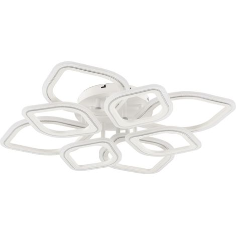 Plafoniera geometrica moderna bianca LED 75W Illumia Zuma Line (1/2)