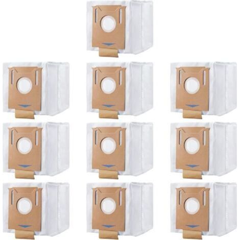 Confezione da 10 sacchetti di ricambio per l'aspirapolvere Ecovacs Deebot T8T9AIVI+/POWER/Pro.