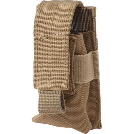 Sac de transport pour lampe torche en nylon imperméable, accessoire élégant pour lampe de poche, idéal pour activités en plein air, kaki (1/5)