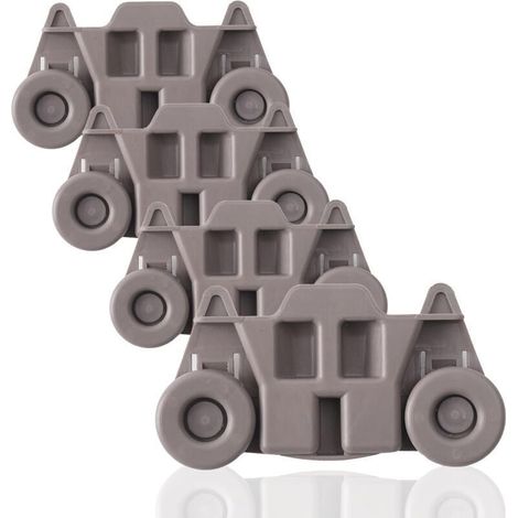 (4er-Pack) Ersatzteil für untere Rollen von Geschirrspülern (W10195416) – Ideal für GE / Whirlpool / Kenmore – AP5983730, W10195416V, W10105417, PS11722152, W101954 16VP – I. Erhöhung (1/5)