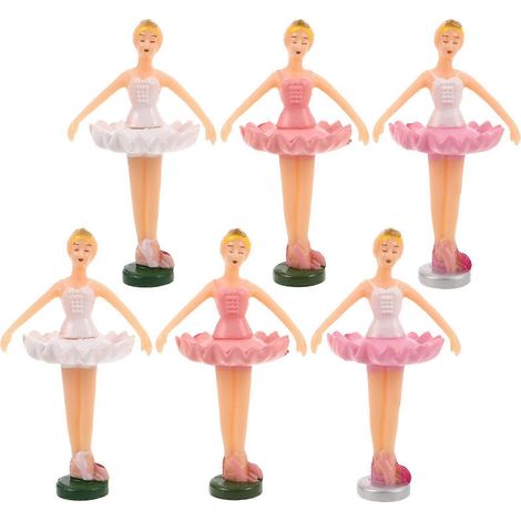 Lot de 6 figurines de ballerines : sculptures de danseuses de ballet, souvenirs artistiques, cadeaux pour la maison ou la ferme. (1/4)