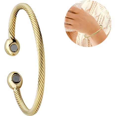 Bracelet magnétique en cuivre pour soulager les douleurs arthritiques (1/5)