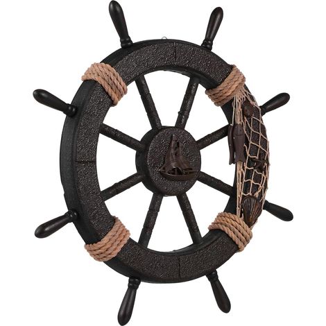 Décoration Murale Nautique En Forme De Roue Idéale Pour La Maison Ou La Chambre Décoration Murale Sur Le Thème Des Bateaux De La Voile Et De La Navigation Couleur Aléatoire (1/5)