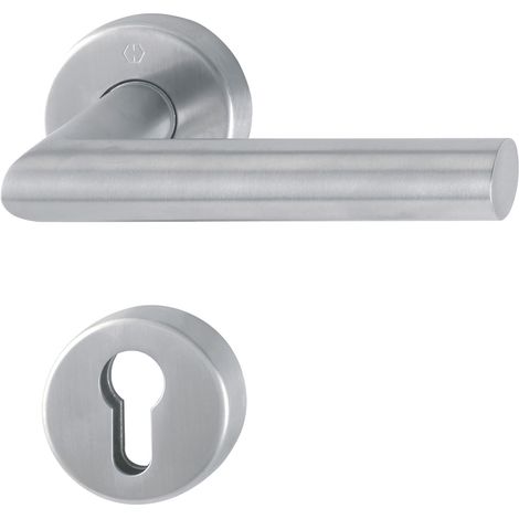 Hoppe FS-Garnitur Ams.FS-E1400/42H/42HS VA F69 D/D f.TS 40-65mm PZ DIN L/R (1/5)