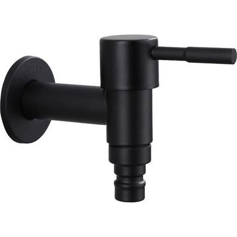 Vadrouille Robinet de Piscine, Robinet à Poignée Courte pour Évier, pour Balcon Robinet Mural, Robinet à Poignée Courte en Acier Inoxydable pour Balcon, Salle de, Cuisine, Jardin (1/5)