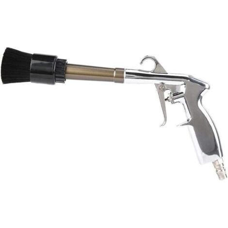 Pistolet de nettoyage pneumatique haute pression tornade pistolet de nettoyage de voiture brosse à tête de corne en alliage (1/3)