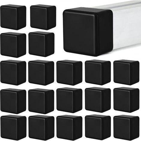 20 Pièces d'embout pour Profilé Aluminium 40x40mm,Embout de Rail Solaire,Protéger Le Support de Panneau Solaire Rail de Montage,Cache de clôture Rail Solaire Accessoires pour systèmes photovoltaïques (1/5)
