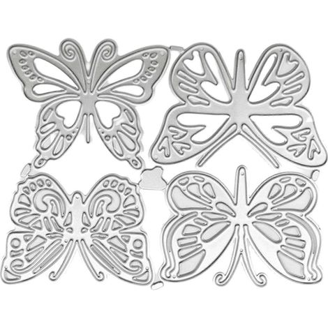 Ausgehöhlte Stanzformen für Schmetterlinge, Schablonen für Scrapbooking, DIY-Alben, Stempelpapierkarten für handgemachte Grußkarten, Prägung