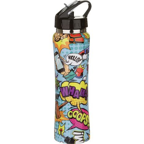 Steel Bottles Comic Most Bottiglia Termica in Acciaio Inox 500ml Chiusura Ermetica Borraccia Portatile (1/4)