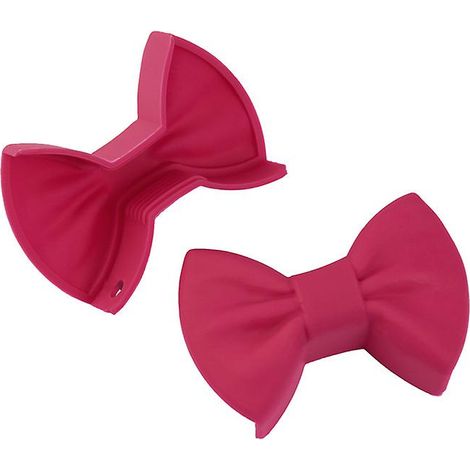 Pince isolante en silicone pour nœuds papillon, gadget de cuisine pratique et créatif (Couleur : Rouge foncé) (1/5)