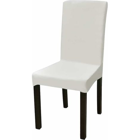 Maison Exclusive - Funda para silla elástica recta 6 unidades cre (1/5)