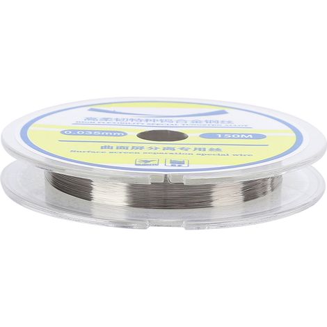 Fil de séparation pour écran de téléphone portable/smartphone, en acier allié au tungstène haute flexibilité, 0,035 mm de diamètre, 150 m de longueur (1/5)
