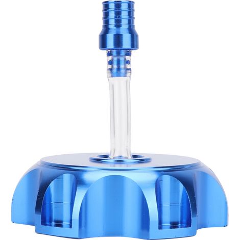 Bouchon de réservoir d'essence en alliage d'aluminium CNC (bleu) adapté aux motos tout-terrain de 50 à 160 cm3. (1/5)