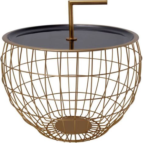 Table d'Appoint Design "Jouy" 49cm Noir (1/2)