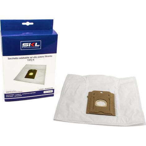 Scatola 5 sacchetti compatibili K + microfiltro - Aspirapolvere - BOSCH - 337508