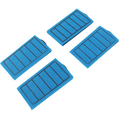 4 cartouches filtrantes bleues pour aquarium (terrarium pour tortues) - Élément filtrant au charbon actif de rechange (1/5)
