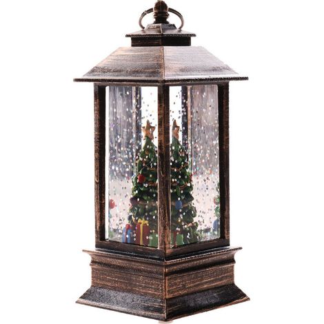 Décorations de Noël-Lanterne de Noël Chandelier Lampe Veilleuse Bonhomme de neige Décoration Veilleuse Bureau Arbre de Noël Ornement Décoration de Noël Cadeaux de fête1pcs (1/5)