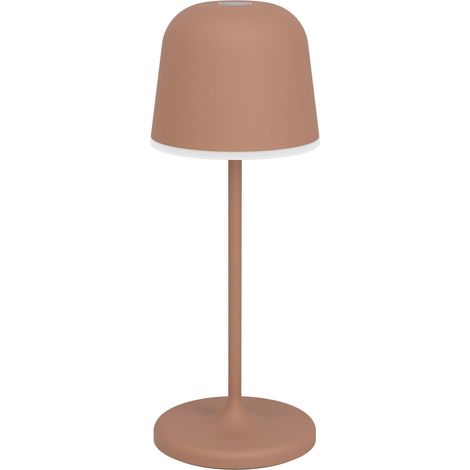 Lampada Ricaricabile Moderna Mannera-S Acciaio Arancione Led 1,8W 170Lm Ip54
