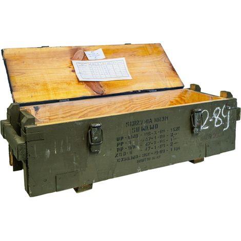 Vintage Frachtkiste NR3M – stabile Transportkiste mit Metallbeschlägen 73×23×22 cm (1/4)