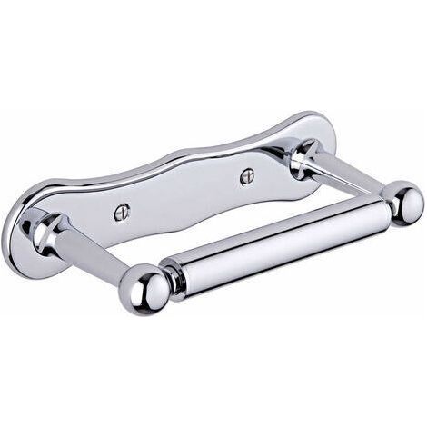Hudson Reed – Solid chrome-plated brass toilet paper holder – Length 192mm – Width 76mm – Fixings included – 5-year warranty (1/3)