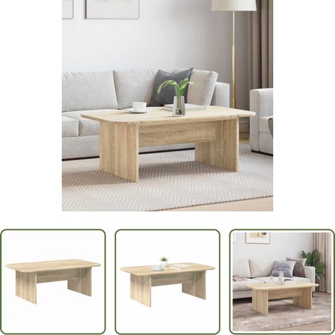 Table basse chêne sonoma -  Table basse Chêne Sonoma 93 x 53 x 33 cm Bois d'ingénierie (1/5)