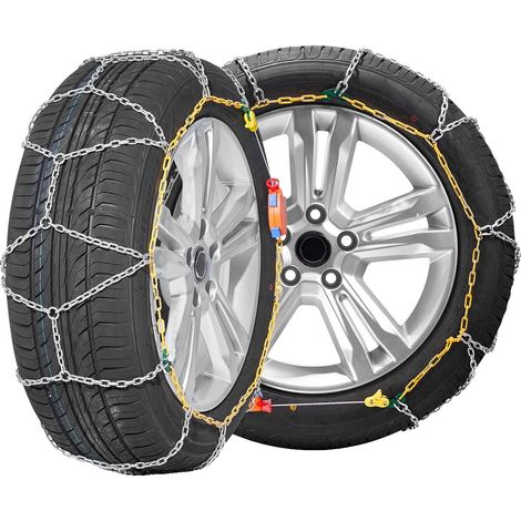 Cadenas para nieve VEVOR (2 unidades), acero aleado al manganeso, cables para coches, SUV y camiones, color plata, 5-b, SXP 540 (1/2)