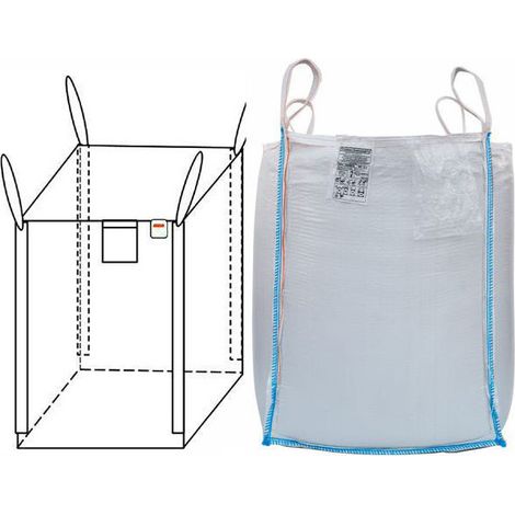 Saccone Escombros Cm 90X90 H 120 Tirantes 4