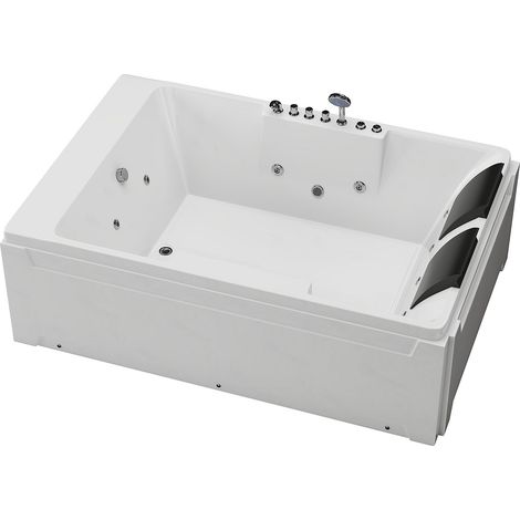 Vasca per balneoterapia - 2 posti - 515 L - 182x122xH62 cm - Angolo destro - THALASSA (1/4)