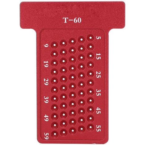 Jauge De Traçage - Règle En Alliage D'aluminium 6061 - Pour Menuiserie Et Bricolage Bois - 79 X 58 X 9 Mm - 1 Pièce (1/4)