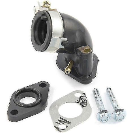 Adaptateur en caoutchouc pour interface de carburateur et collecteur d'admission, compatible avec moteur GY6 50 cm³. (1/5)