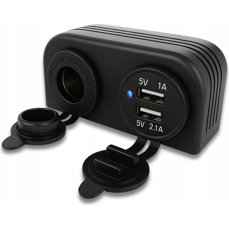 Cargador USB integrado para coche y barco de 12V y 24V. (1/5)