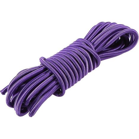 5 Meter langes, 4 mm/5 mm starkes Gummiseil für Boote und Kajaks – Lila