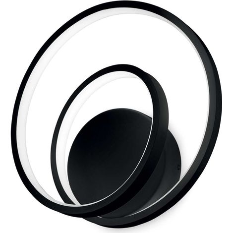 Applique Moderna On-Off Oz Metallo Nero Led 28W 3000K Luce Calda (1/2)