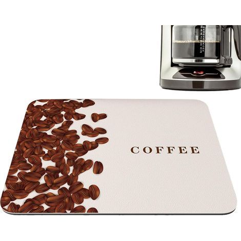 Tappetino per macchina da caffè, accessorio per il bar, assorbente e antimacchia, ideale per l'asciugatura sotto la macchina del caffè. (1/5)