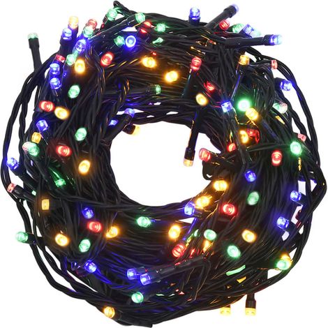 vidaXL LED-Lichterkette mit 1000 bunten LEDs 100 m PVC