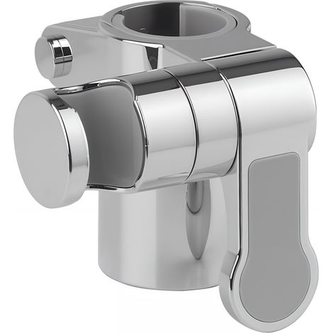 Support douchette Gamme PRO PELLET coulissant pour barres Ø32 mm résine de synthèse chromé