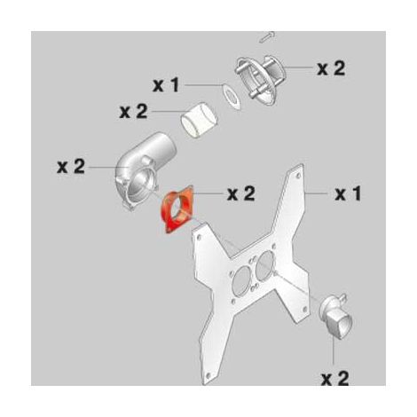 KIT SDOPPIATORE + STAFFA METALLO FONDITAL