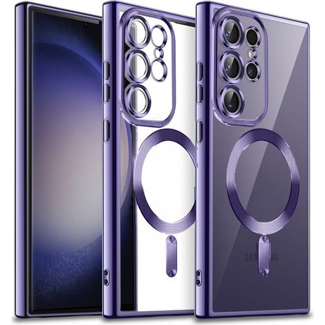 Funda para Samsung Galaxy S23 Ultra, Electro MagSafe, Morada (1/5)