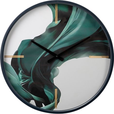 Metall-Glas-Wanduhr 50x6x50 cm (1/5)