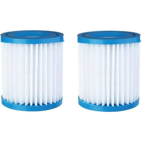 Filtre Pour Pompe De Piscine - Lot De 2 - Compatible Avec Pompe De Filtration - Diamètre 100 mm - Hauteur 150 mm (1/4)