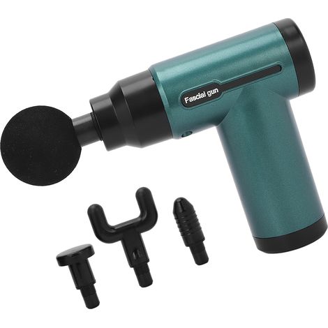 Pistolet de massage percussion tissus profonds - Soulagement douleurs musculaires - Vert - Prise en main confortable (1/5)