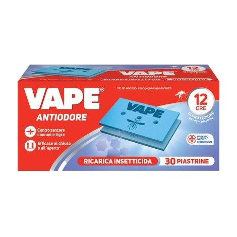 PIASTRINA ANTIODORE ZANZARE VAPE MAT - CF=PZ 30- 36 confezioni