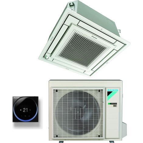 Daikin – Climatiseur à cassette 9000 BTU FFA25A9 – R-32 – Classe A++ – Wi-Fi en option – Design ultra-plat pour installation encastrée