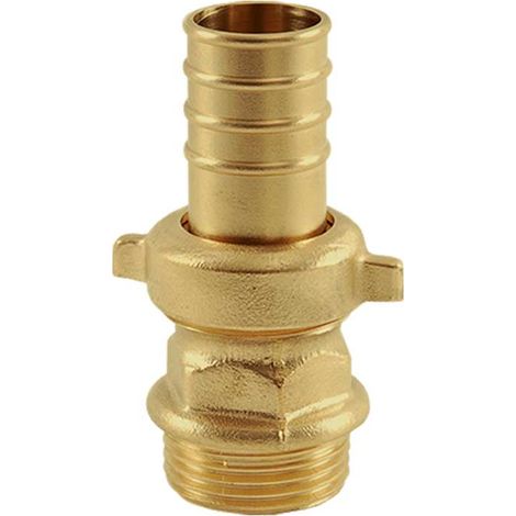 RACCORDO PORTAGOMMA 3 PEZZI PER POMPA IN OTTONE GIALLO ""EXCELSIOR"" 1""M x Ø30 mm